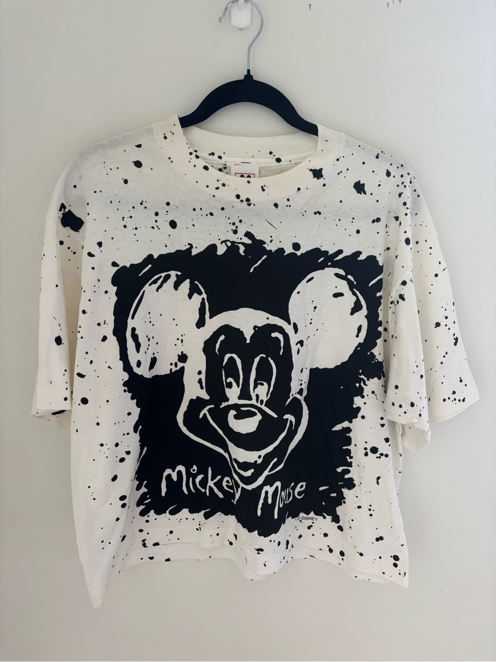 Vintage 1990s Mickey Mouse Cropped T-Shirt